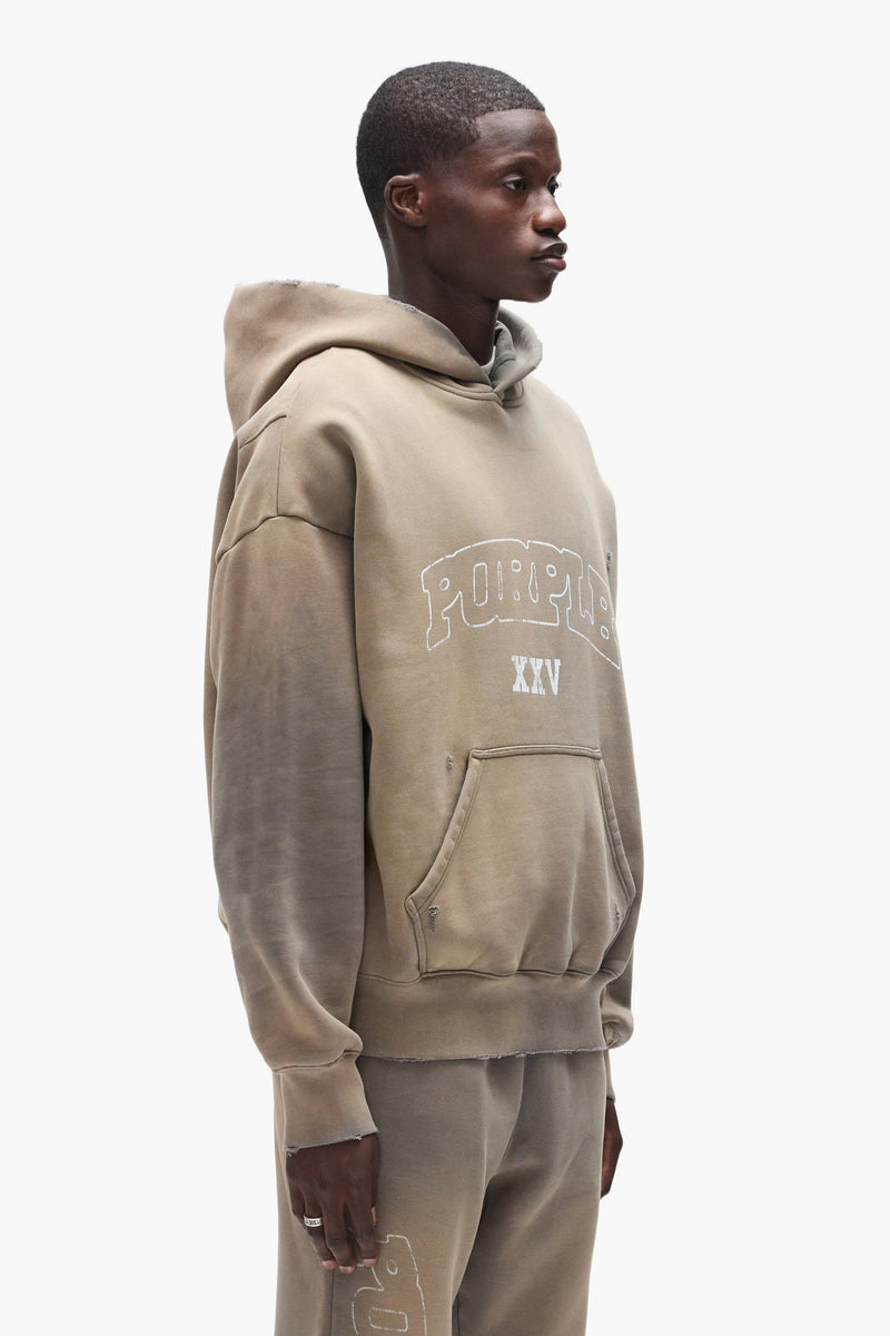 HEAVY WEIGHT FLEECE HOODIE - GRAY