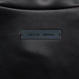 BONDED SATIN ZIP-UP BOMBER - JET BLACK