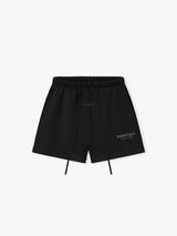 SOCCER FLEECE SHORTS - JET BLACK