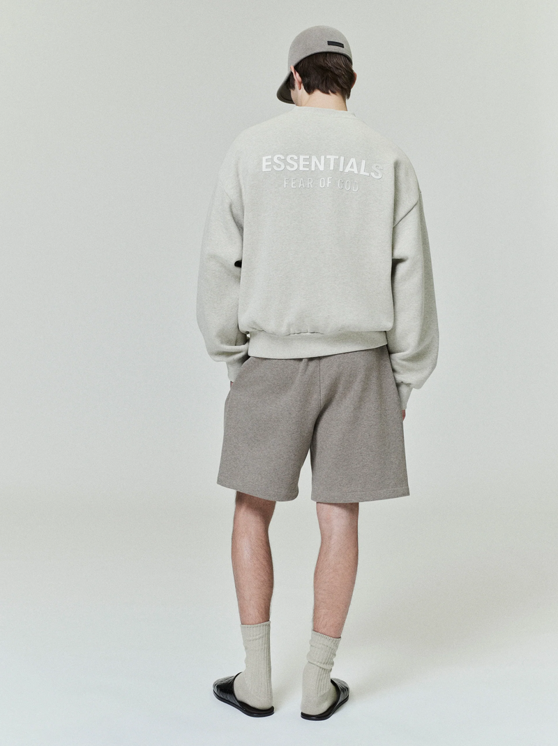 SOCCER FLEECE SWEATSHORT -  HEATHER STONE