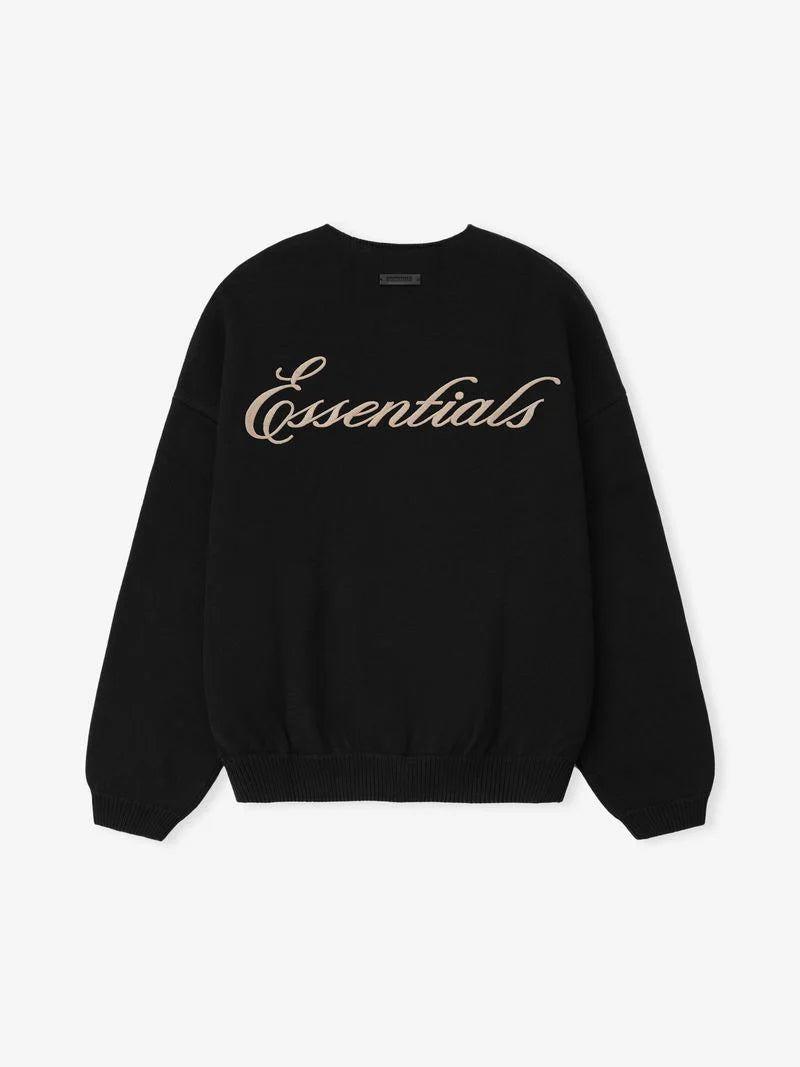 MERINO CREWNECK SWEATER - VINTAGE BLACK