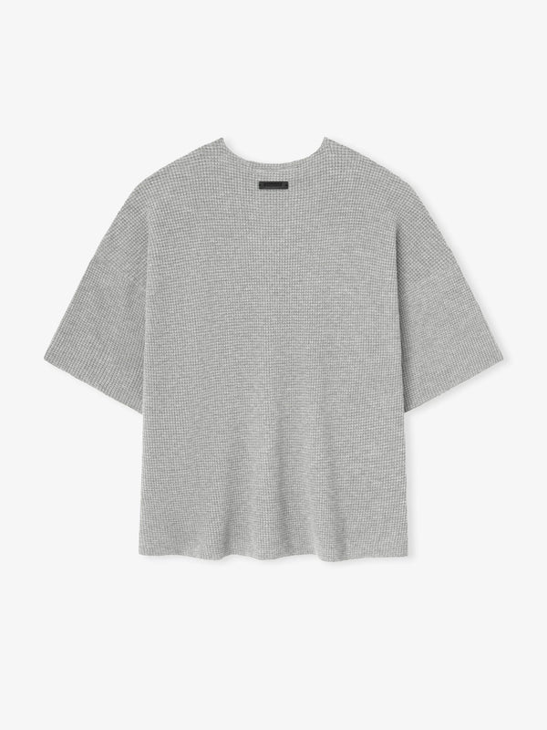 WAFFLE SHORT SLEEVE - CONCRETE HEATHER