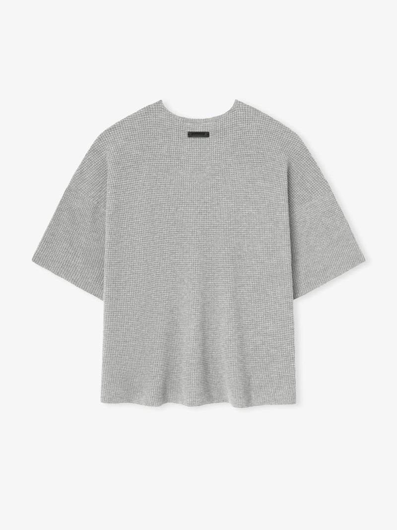 WAFFLE SHORT SLEEVE - CONCRETE HEATHER