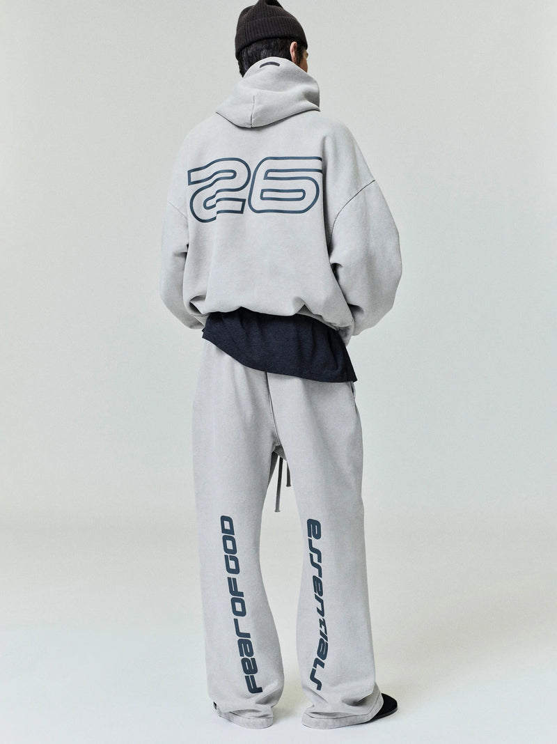 HEAVY FLEECE 90'S HOODIE - SMOKE GREY