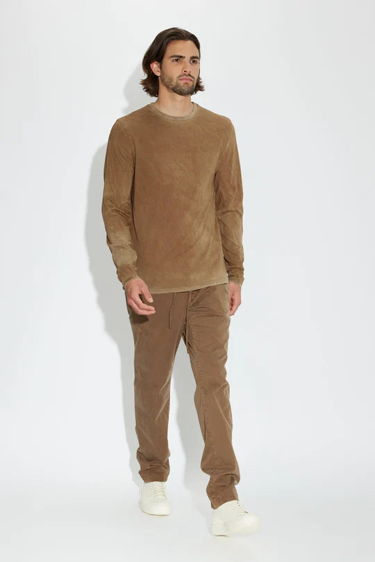 CLASSIC CREW LONG SLEEVE VINTAGE CLAY