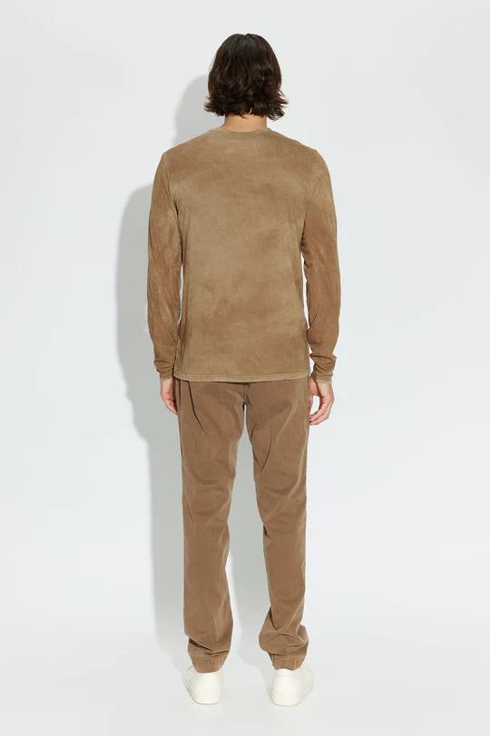 CLASSIC CREW LONG SLEEVE VINTAGE CLAY