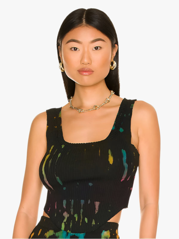 IBIZA SQUARE NECK TANK MULTICOLOR