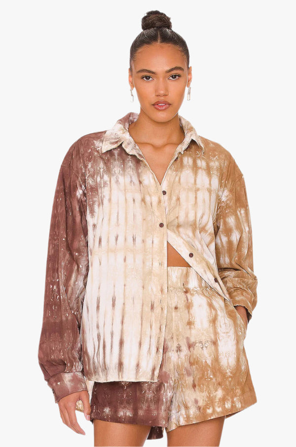 SANTORINI SHIRT CAPPUCCINO RIPP