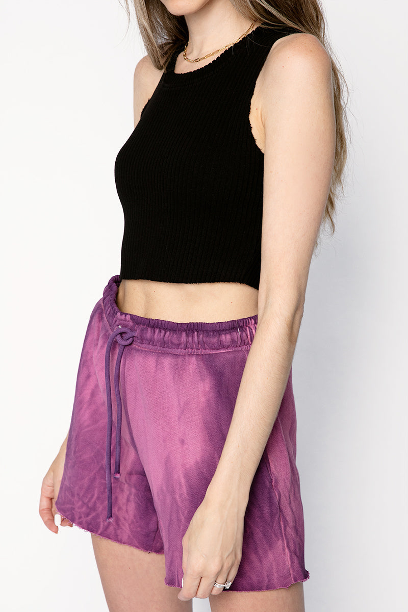 IBIZA CROP TANK JET BLACK