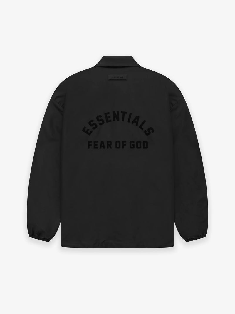 ESSENTIALS COACHES JACKET BLACK CORE