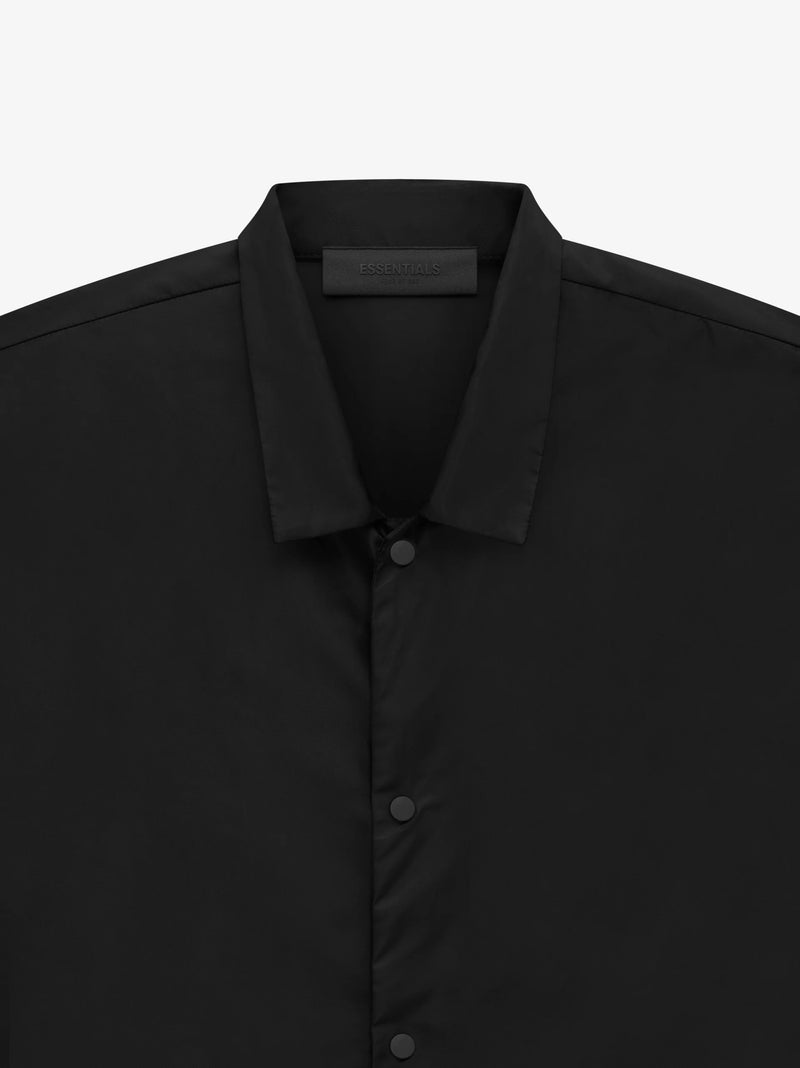 ESSENTIALS COACHES JACKET BLACK CORE