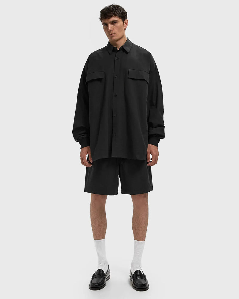 OXFORD SOCCER SHORTS - JET BLACK