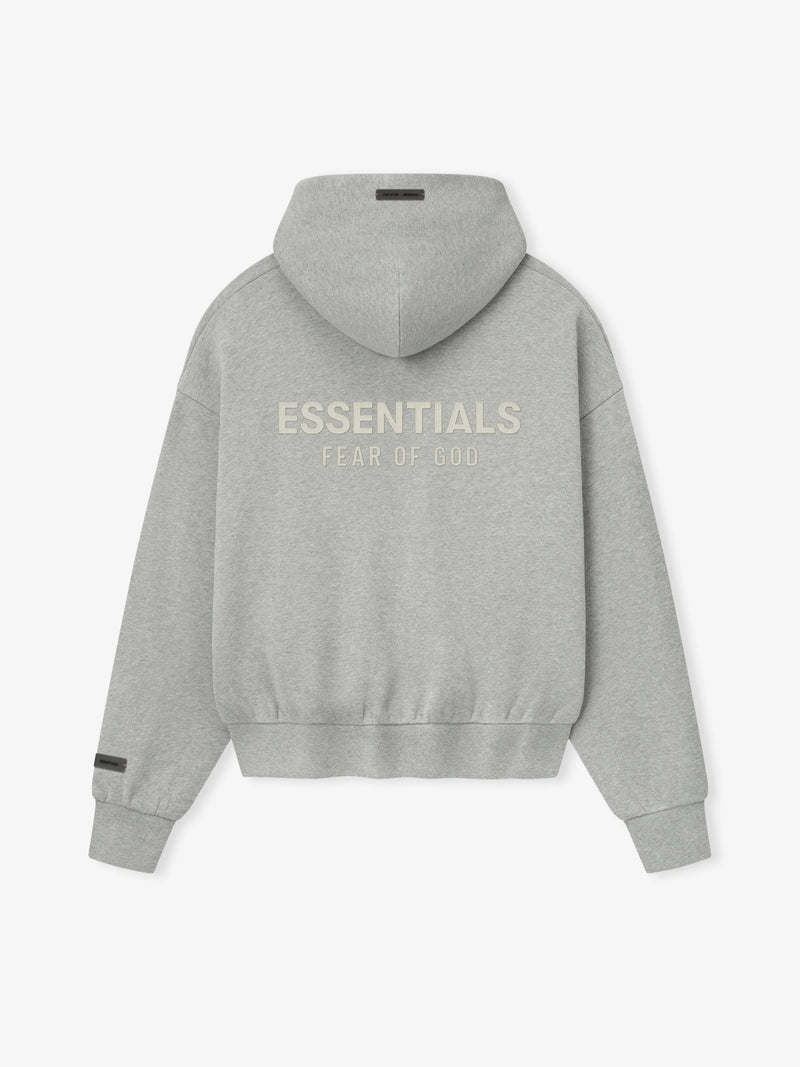 CLASSIC FIT FLEECE ZIP - CONCRETE HEATHER