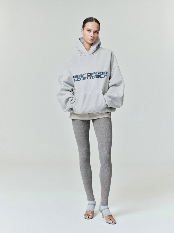 HEAVY FLEECE 90'S HOODIE - SMOKE GREY