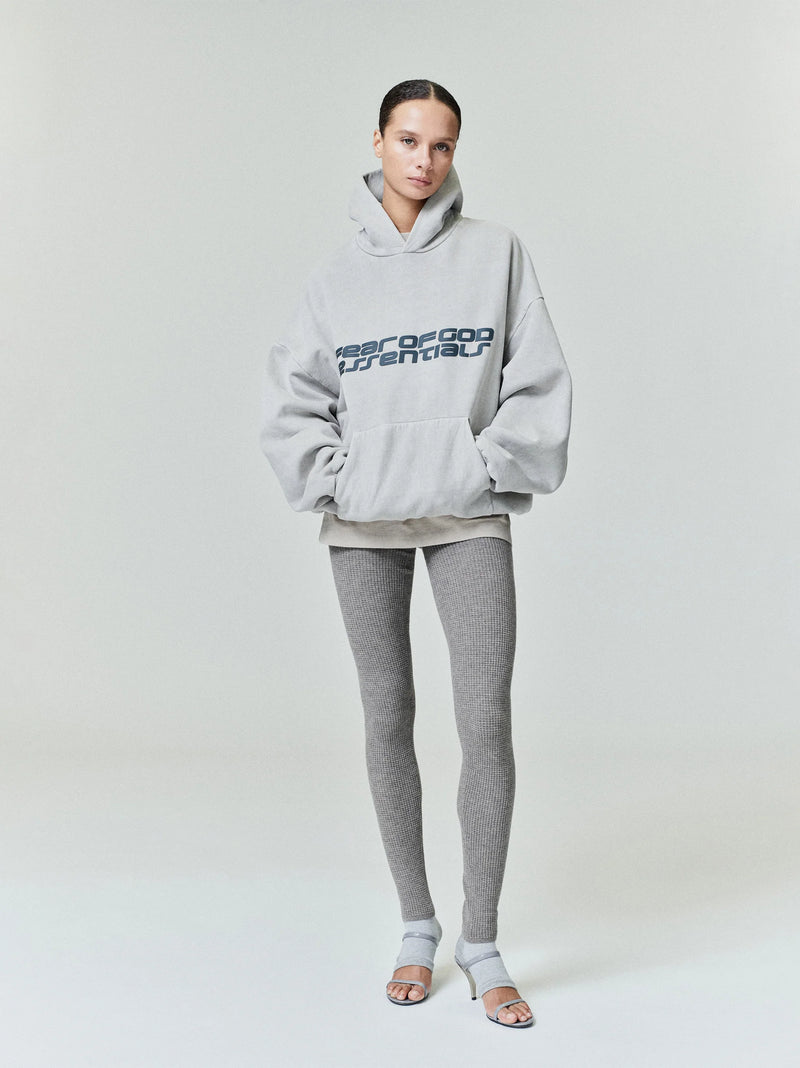 HEAVY FLEECE 90'S HOODIE - SMOKE GREY