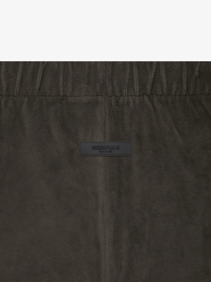 WOMEN VELOUR SHORT OFF BLACK