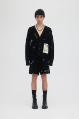 TEARAWAY CARDIGAN -BLACK