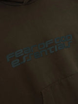 HEAVY FLEECE 90'S HOODIE - BROWN