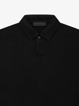 ESSENTIALS KNIT POLO-BLACK-CORE