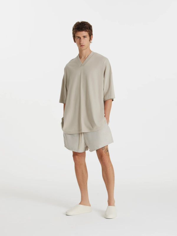 V-NECK SILVER CLOUD