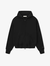CLASSIC FIT FLEECE ZIP - JET BLACK