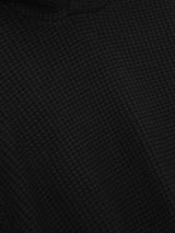 HEAVY WAFFLE 90'S HOODIE - VINTAGE BLACK