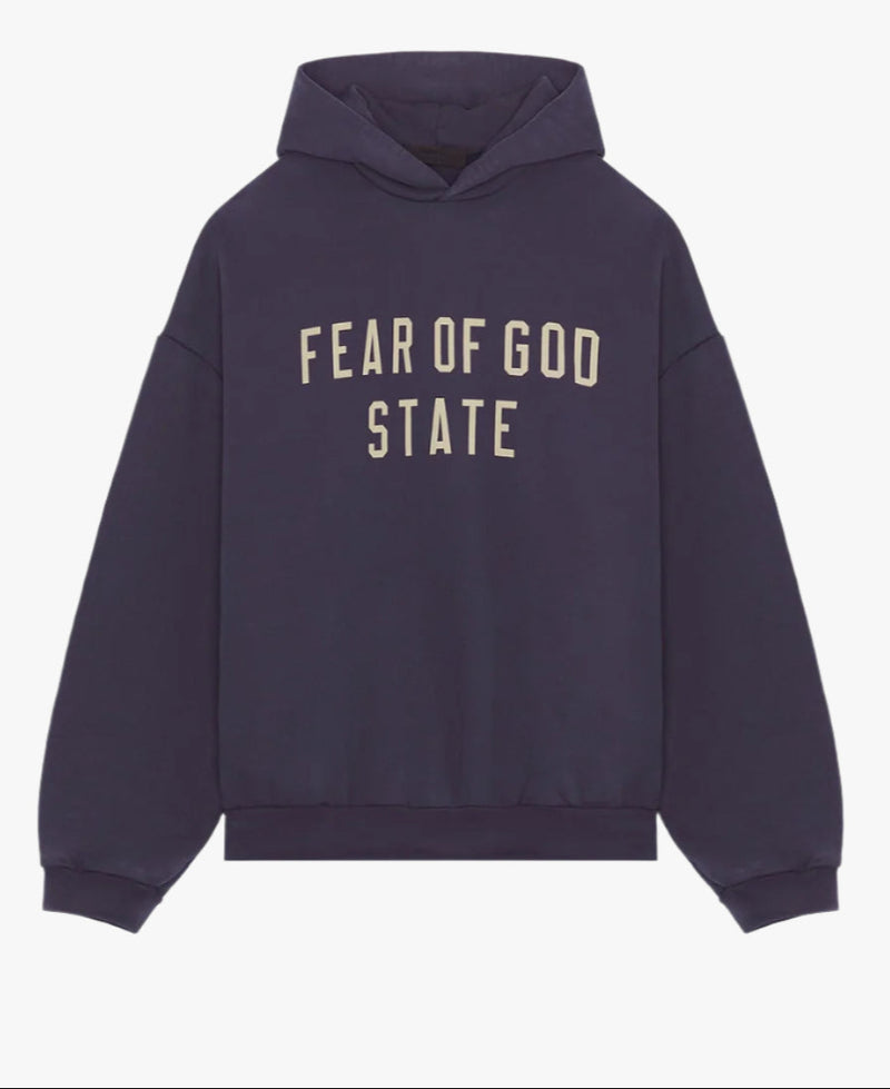 HEAVY FLEECE HOODIE MARINE