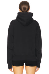 HEAVY FLEECE VINTAGE SHRUNKEN HOODIE - BLACK