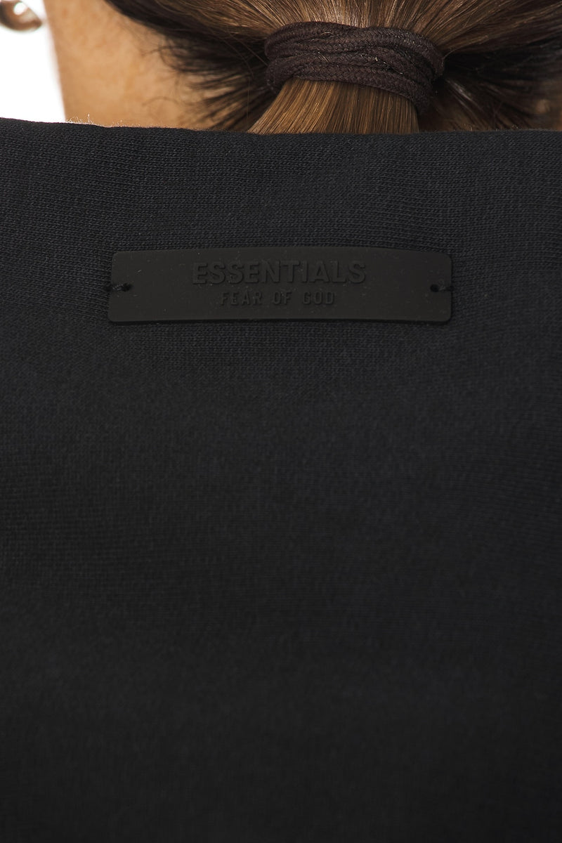 HEAVY FLEECE VINTAGE SHRUNKEN HOODIE - BLACK
