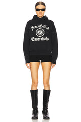 HEAVY FLEECE VINTAGE SHRUNKEN HOODIE - BLACK