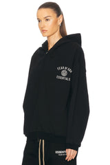HEAVY FLEECE FULLZIP HOODIE BLACK