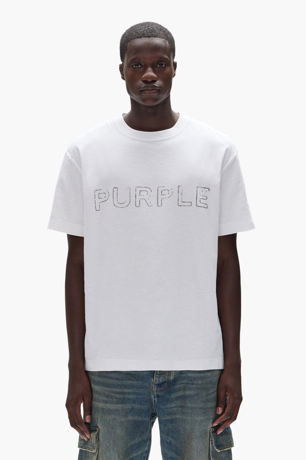CRYSTAL WORDMARK TEE - WHITE