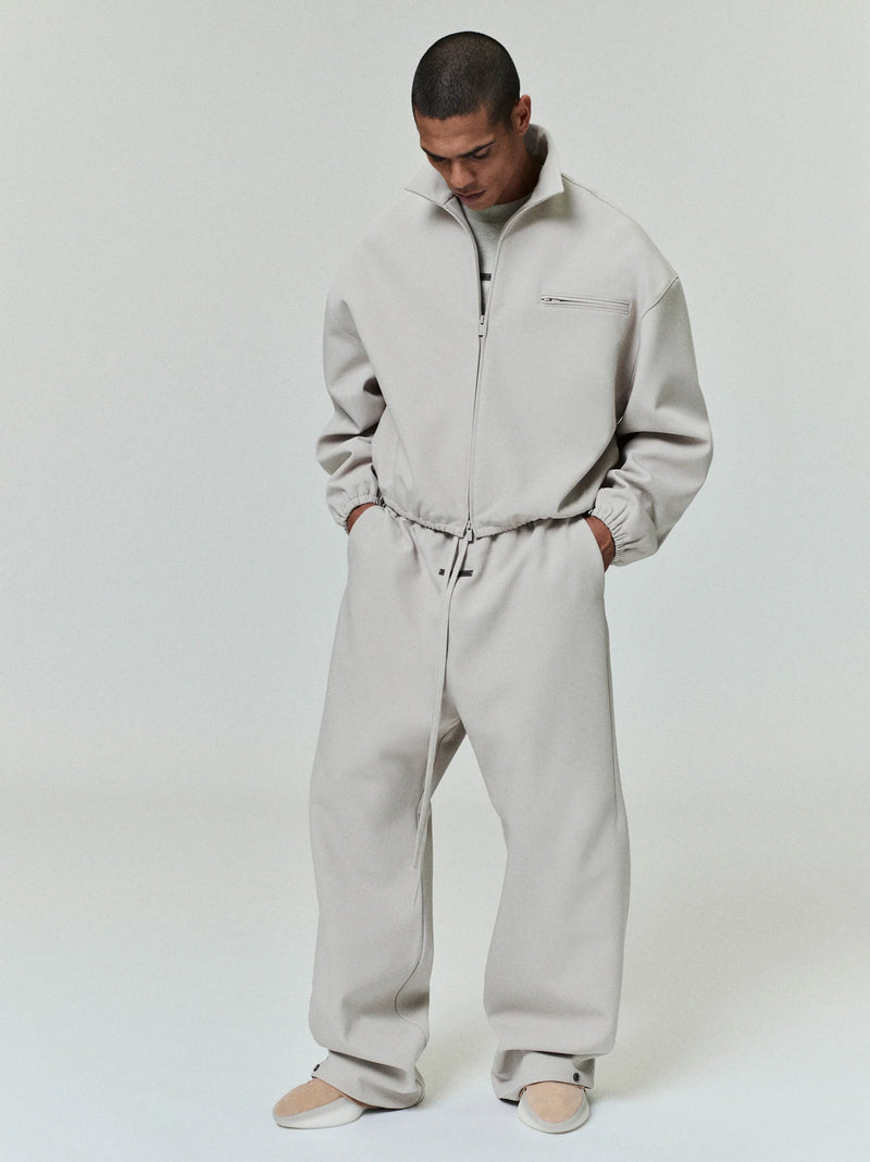 BONDED CANVAS WORK PANT - ABBEY STONE