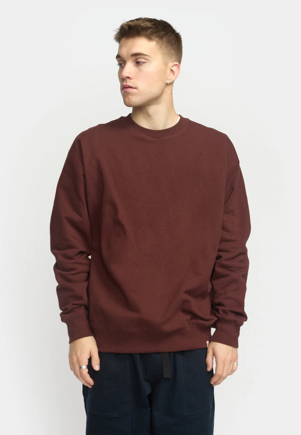 LOOSE CREWNECK - BURGUNDY