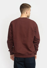 LOOSE CREWNECK - BURGUNDY