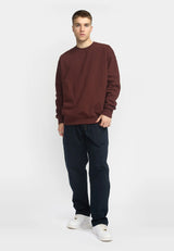 LOOSE CREWNECK - BURGUNDY