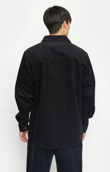 OVERSHIRT W. ZIPPER - BLACK