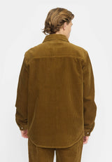 OVERSHIRT W. ZIPPER - DUST BROWN