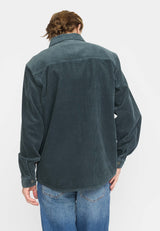 OVERSHIRT W. ZIPPER - PETROL