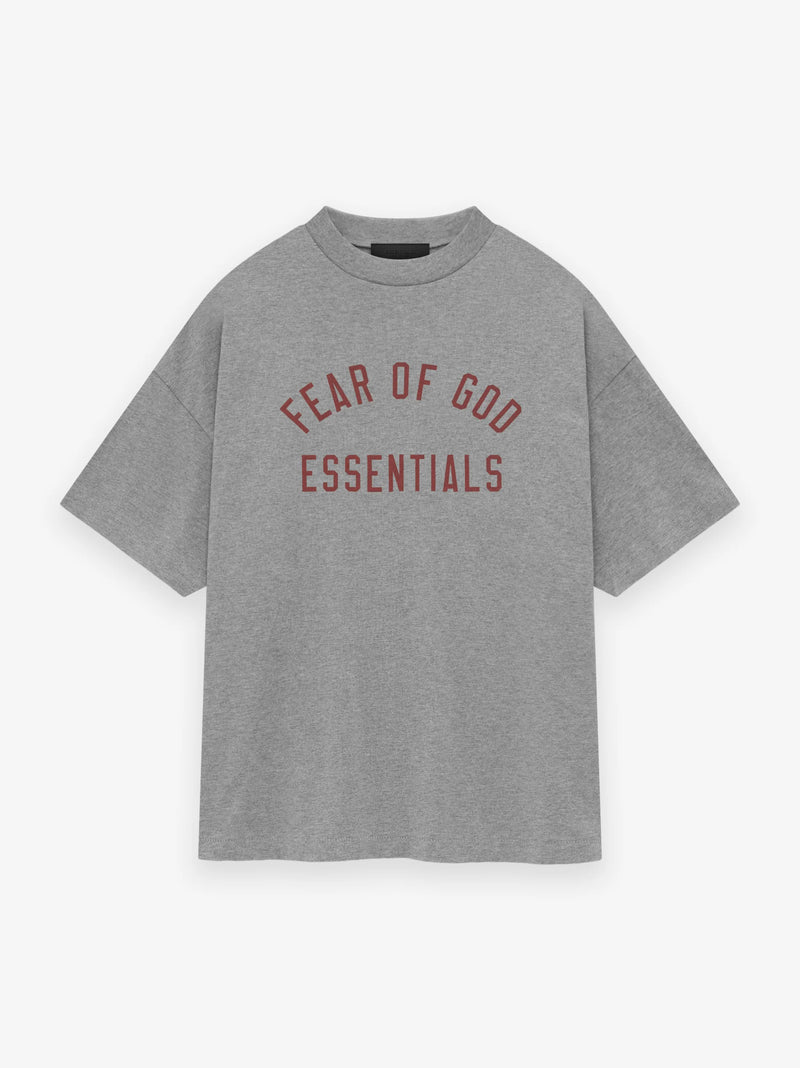 JERSEY CREWNECK TEE DARK HEATHER