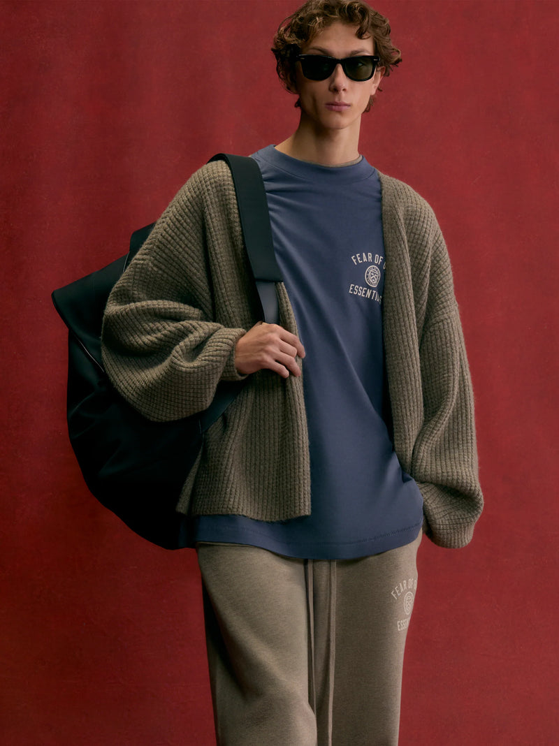 JERSEY CREWNECK TEE HEATHER GRAY