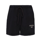 HEAVY FLEECE SOCCER SHORT - BLACK