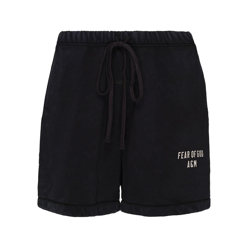 HEAVY FLEECE SOCCER SHORT - BLACK