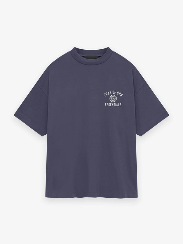 JERSEY CREWNECK TEE MARINE