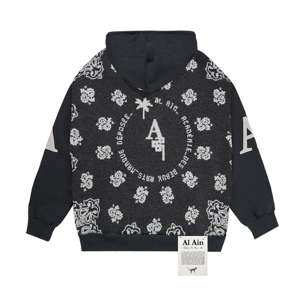 HOODIE "ABANDANA" - BLACK