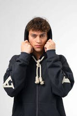 HOODIE "ABANDANA" - BLACK