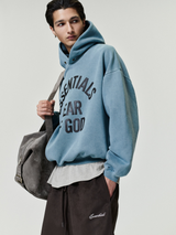 CAMPUS 90'S HOODIE - FADED COASTAL