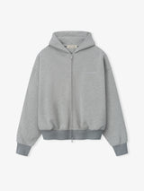 SIGNATURE CLASSIC FULL ZIP HOODIE - CONCRETE HEATHER