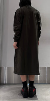 LS TEE DRESS Off Black