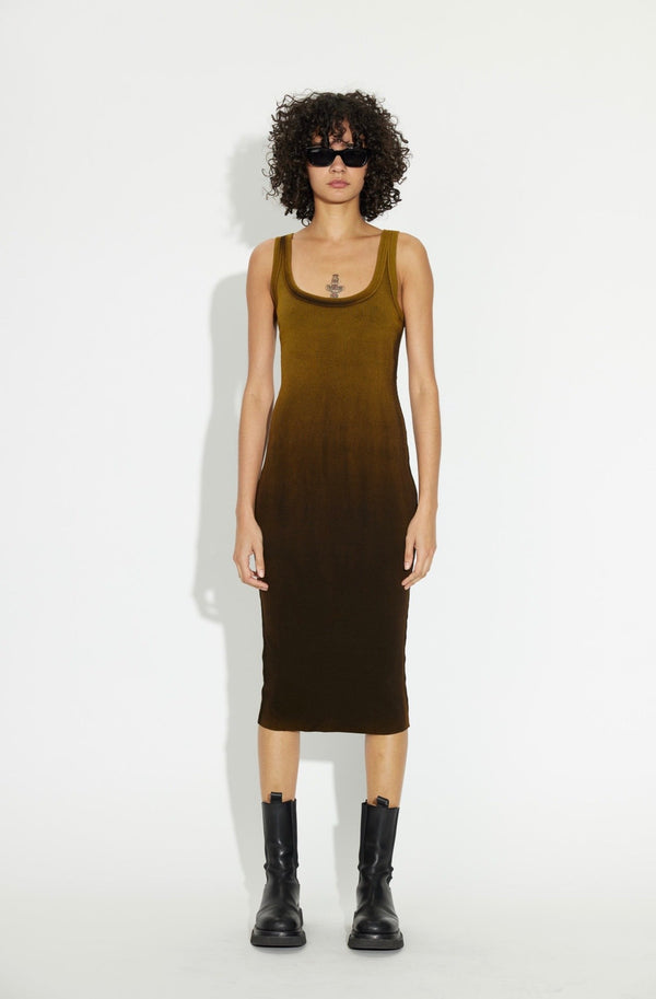 VERONA MIDI DRESS BRONZE CAST
